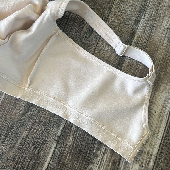 🌟CACIQUE BEIGE🌟 UNLINED 🌟NO-WIRE BRA, SIZE 46DD - Picture 13 of 16